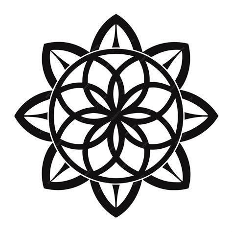 Premium Vector Amazing Mandala Silhouette