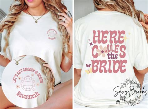 Hippie Bachelorette Party Shirts Dazed And Engaged Groovy Etsy