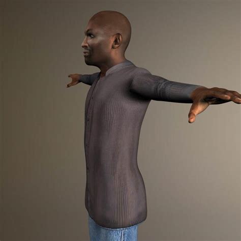 Rigged African Man D Model By Cgtools