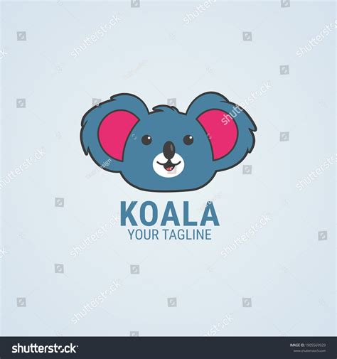 Cute Logo Koala Koala Logo Cute Stock Vector Royalty Free 1905569929