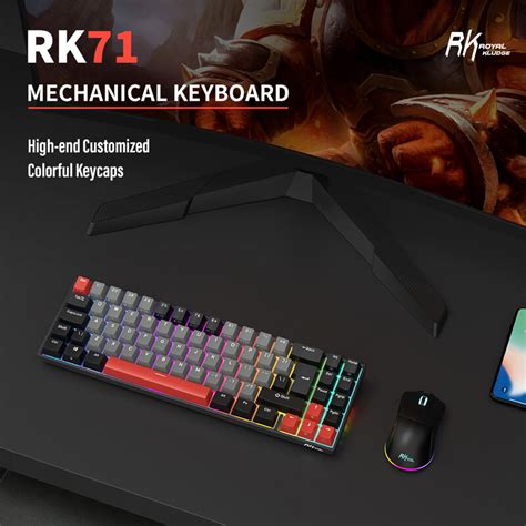 RK ROYAL KLUDGE RK71 2 4G Wireless ISO Layout Mechanical Keyboard 71