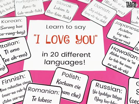 The Word Love Written In Different Languages