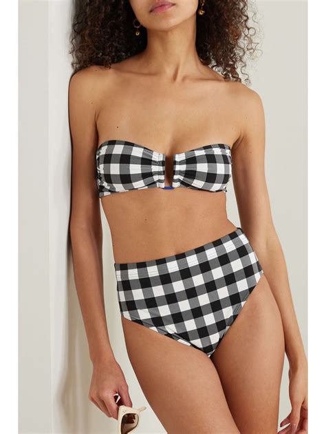 ERES Forme Gingham Bikini Briefs NET A PORTER