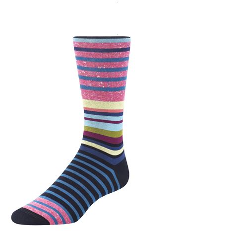 Mens Cotton Custom Crew Socks Dress Stripes Socks Custom Socks