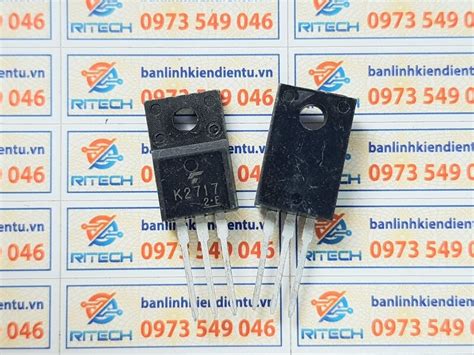 K2717, 2SK2717, Mosfet Kênh-N 2.5A/900V TO-220