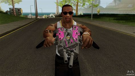 Gta Online Bullpup Rifle Mk 2 Pink Skull Para Gta San Andreas