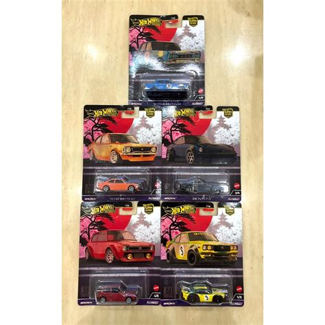 Hot Wheels Car Culture Japan Historics Set Of Card Prince Skyline Gt Toyota Corolla