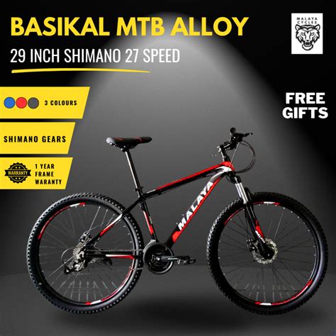 Shimano Inch Altus Mountain Bike Aluminium Basikal Bicycle Dewasa