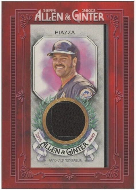 Topps Allen Ginter Mini Framed Mike Piazza Relic Ebay