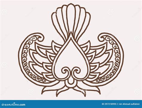 Garuda Batik Motif And Jakarta Ai Design Stock Photography