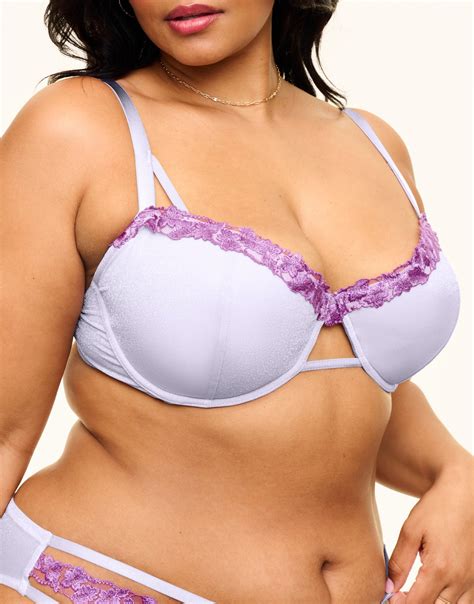 Eva Medium Purple Plus Push Up Balconette 38DD 46DDD Adore Me