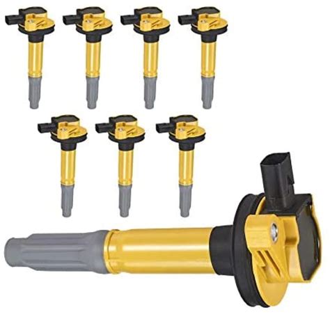 ENA Set Of 8 Yellow Ignition Coil Pack UNKNOWN Compatible USED For