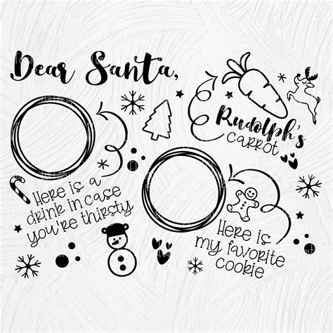 Cookies For Santa Tray SVG Christmas SVG Dear Santa SVG Etsy