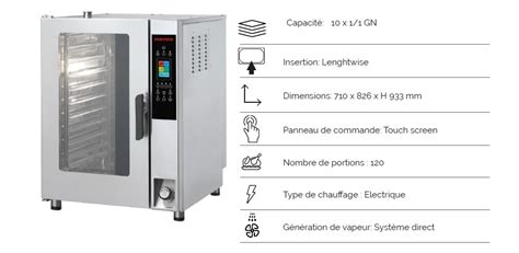 Four Mixte à injection directe XT SIMPLY Inoxtrend furnotel mondialchr