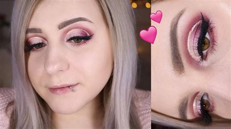 Rose Gold Cut Crease Valentinstags Makeup Tutorial 💕 Youtube