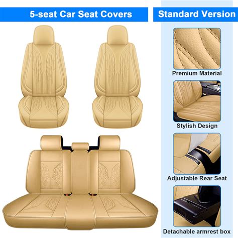 For Mercedes Benz Gl450 Car Seat Covers Front Rear Seats Full Set Pu Leather Ebay