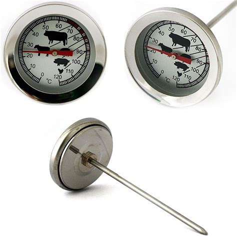 Edelstahl Braten Thermometer Backofen Grill Fleisch Thermometer