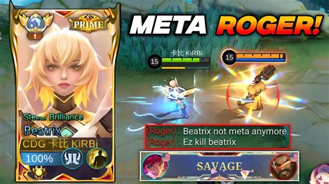 Global Beatrix Vs Broken Meta Roger New Hit Damage Build Must