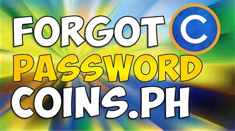 Forgot Password On Coins Ph Youtube