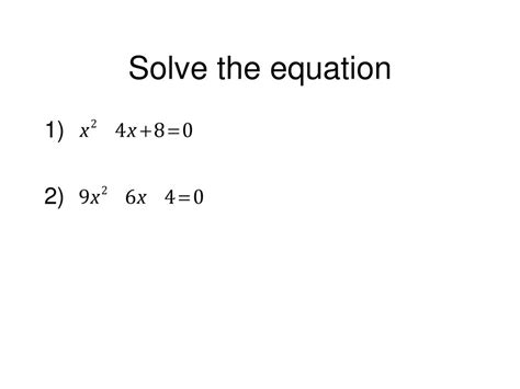 The Square Root Property And Completing The Square Ppt Download