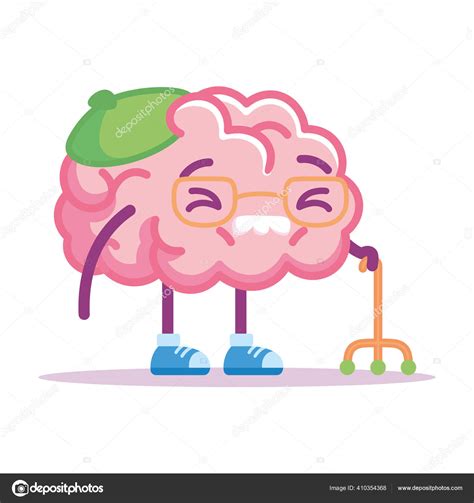 Emoji Viejo Cerebro Aislado Vector Gr Fico Vectorial