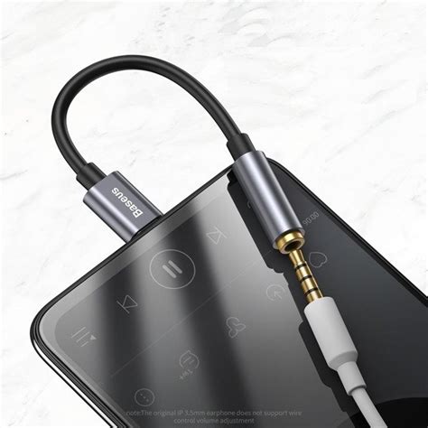 Baseus L Adapter Audio Przej Ci Wka Z Usb C Type C Na Mini Jack