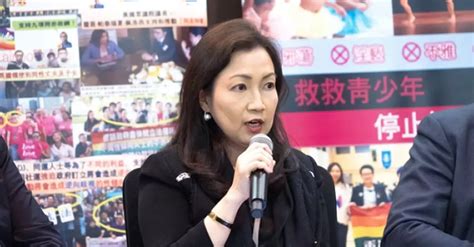 簡慧敏出席「反對同樂運動會在香港舉行」聯合記者會