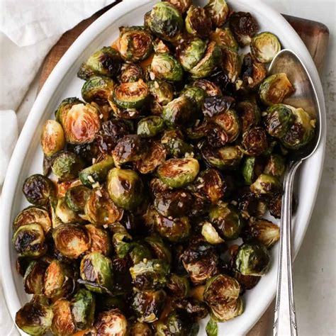 Crispy Roasted Hot Honey Brussels Sprouts A Nourishing Plate
