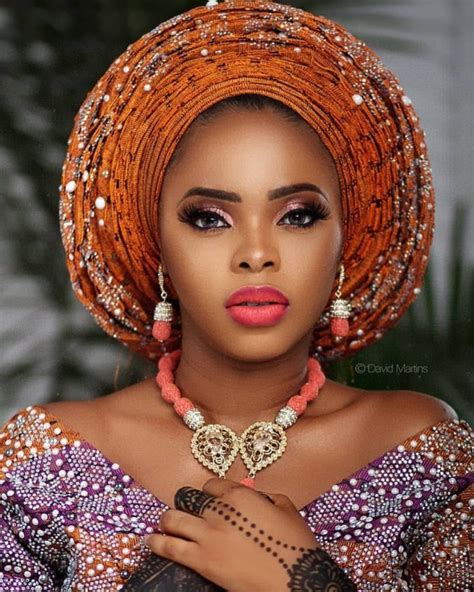 Stunning Makeup And Nigerian Gele Styles Od Jastyles