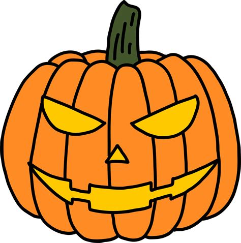 Simplicity Halloween Pumpkin Freehand Drawing Flat Design Png