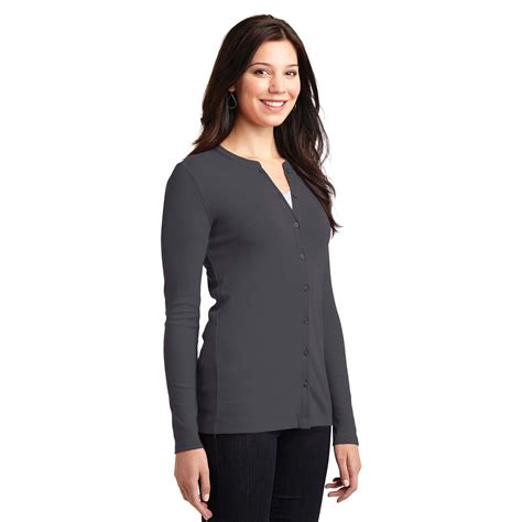 Port Authority Lm1008 Ladies Concept Stretch Button Front Cardigan