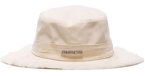 Cappello Bucket Artichaut Con Coulisse Di Jacquemus In Bianco Lyst