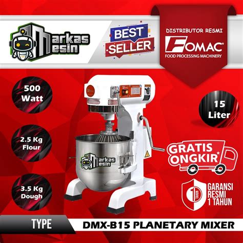 Jual Planetary Dough Mixer Mesin Pengaduk Adonan Liter Dmx B Fomac