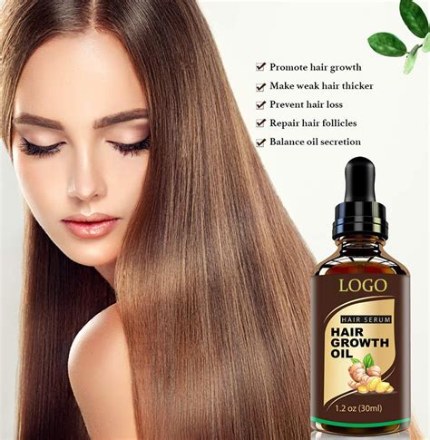 Ginger Hair Growth Serum Essence Oem Custom Logo Hair Growth Treatment