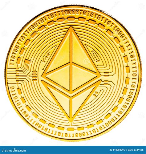 Moneda De Ethereum Aislada Foto Editorial Imagen De Ter