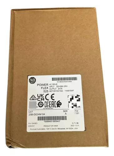 Allen Bradley 25b D024n104 Powerflex 525 323 528 Vac Envío Gratis