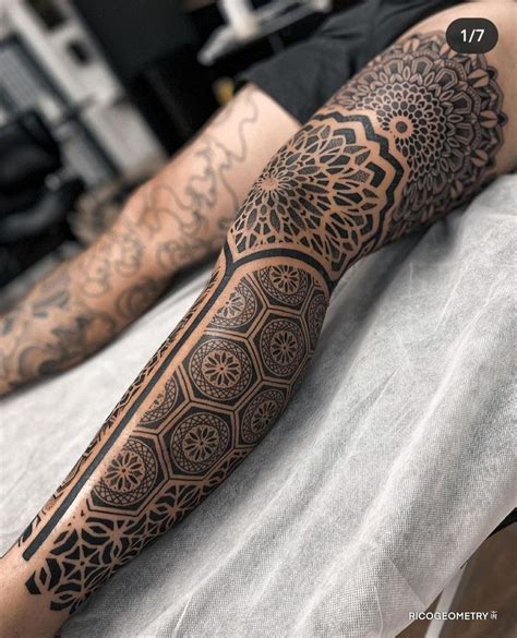 Pin By Amirhossein Aghaee On Sleeve Tattoos Geometric Tattoo Leg