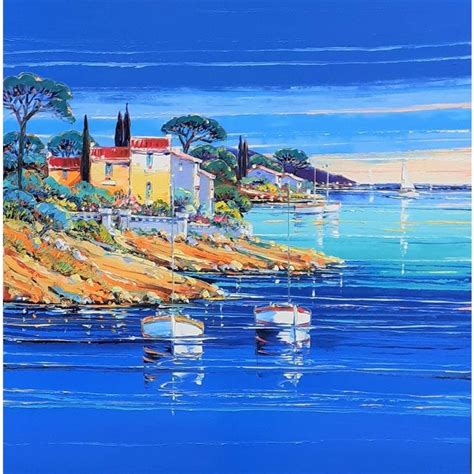 Peinture Crique Cap D Antibes Par Corbi Re Liisa Carr D Artistes