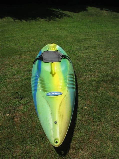 Pelican Viper Ram X 10 Sit On Kayak Yellow Green Blue Pick Up