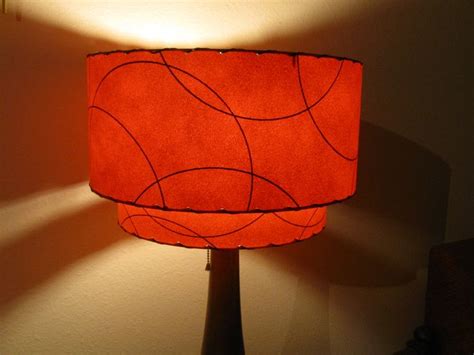 Made To Order Mid Century Vintage Style 2 Tiered Fiberglass Lamp Shade