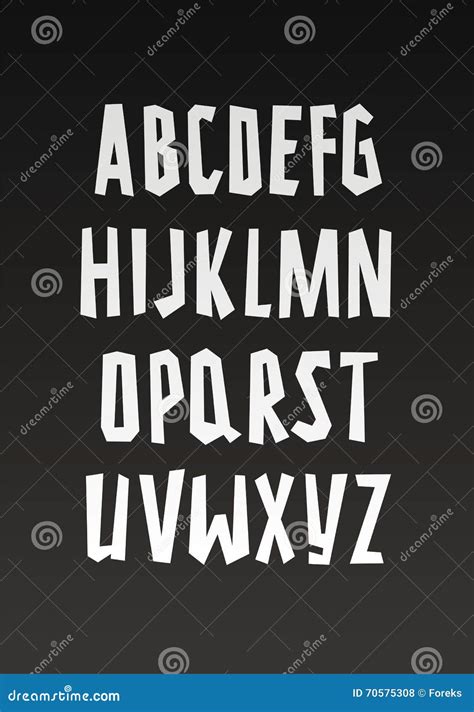 Handwritten Alphabet Modern Calligraphy Uppercase Lowercase Letters