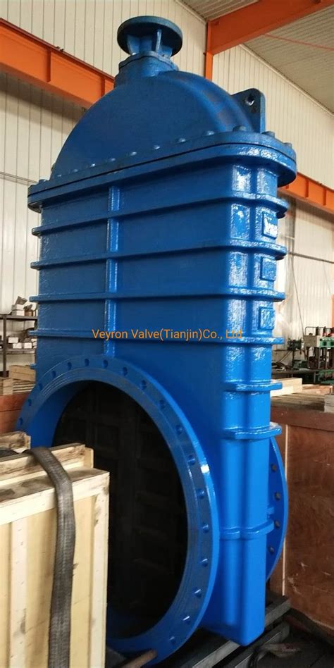 Large Diameter Double Flanged Inch Resilient Seated Industrial