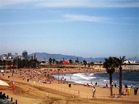 Barcelona Beaches | We'd call them "topless" beaches, but th… | Flickr