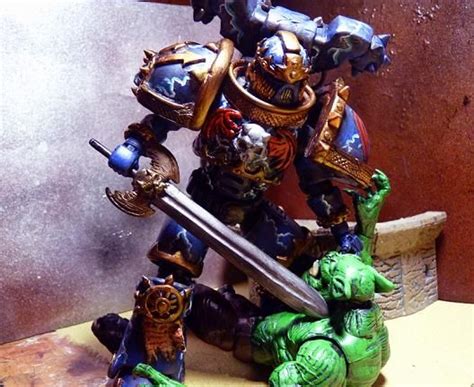 Night Lord Chaos Space Marine Warhammer Custom Action Figure