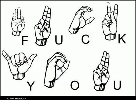 Pin by Frédérique venet on drôles Sign language Sign language words