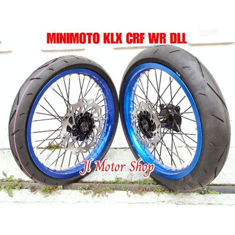 Jual PAKET VELG MINIMOTO SUPERMOTO MINI CRF 150 CRF150 KLX D TRACKER