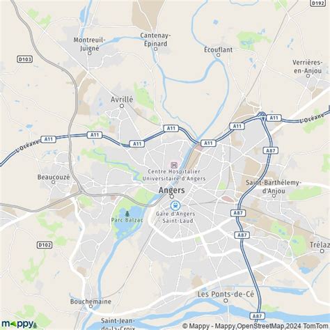 map angers map angers practical information