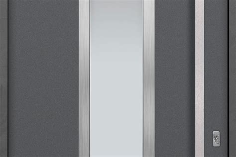 DB ALU E4 Wood Aluminum Matte Gray Aluminum Wood Entry Doors From