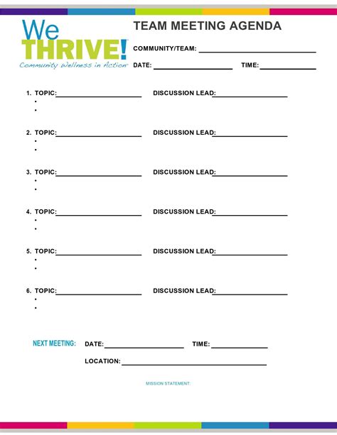 40 Printable Staff Meeting Agenda Templates Wordexcel