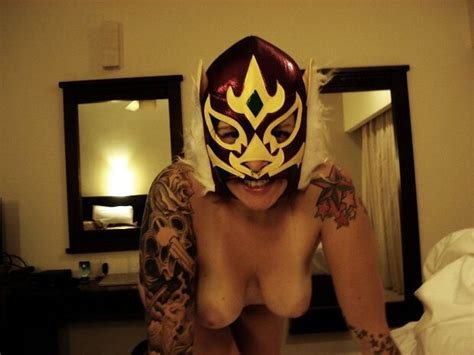 Tattooed Busty Gal In A Luchador Mask Funktastrophe